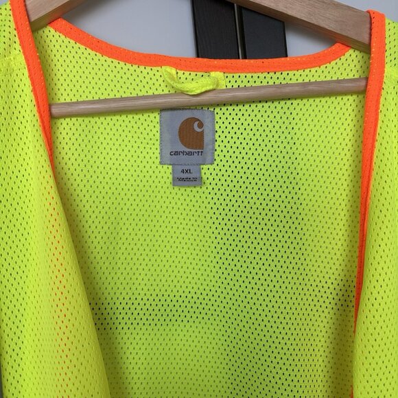 Carhartt Safety Vest Class High Visibility Reflective Size 4XL Work Construction - Picture 6 of 13
